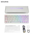 SKYLOONG GK61 Mini Portable 60% Gamer Optical Keyboard Wireless Bluetooth RGB Backlit Gaming Keyboard SK61 for Desktop Ipad