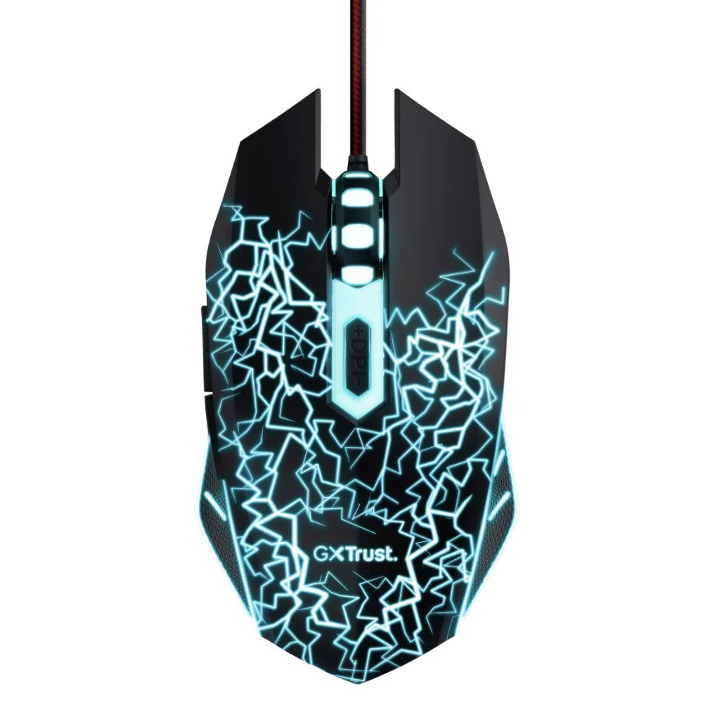 Trust GXT105X Izza Wired RGB Gaming Mouse NEW