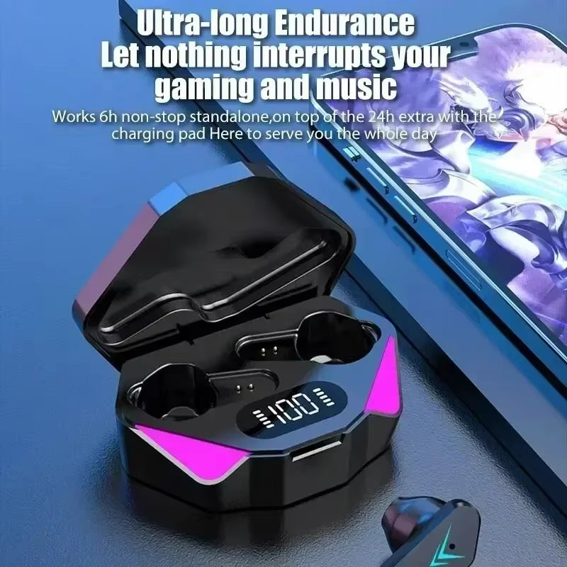 New X15 TWS Earphones Wireless Headphones 65Ms Low Latency Earbuds Esport Gaming Headset Gamer Earphone Mic