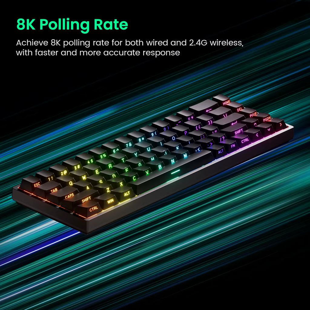 Monsgeek FUN68 FUN60 PRO&MAX HE Magnetic Keyboard 60% 65% Gaming Keyboards Rapid Trigger 8K Custom Keyboard Gamer Esports