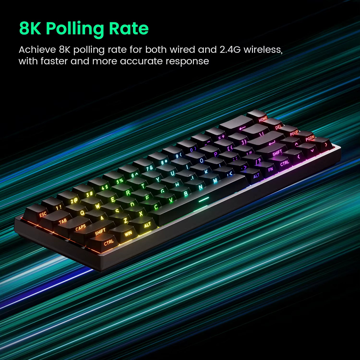 Monsgeek FUN68 FUN60 PRO&MAX HE Magnetic Keyboard 60% 65% Gaming Keyboards Rapid Trigger 8K Custom Keyboard Gamer Esports