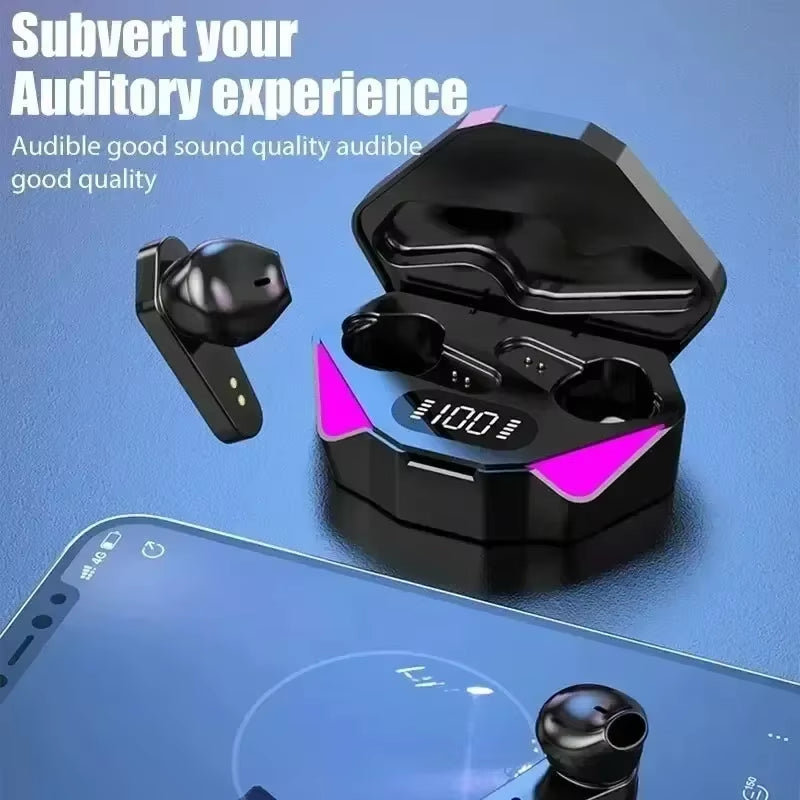 New X15 TWS Earphones Wireless Headphones 65Ms Low Latency Earbuds Esport Gaming Headset Gamer Earphone Mic